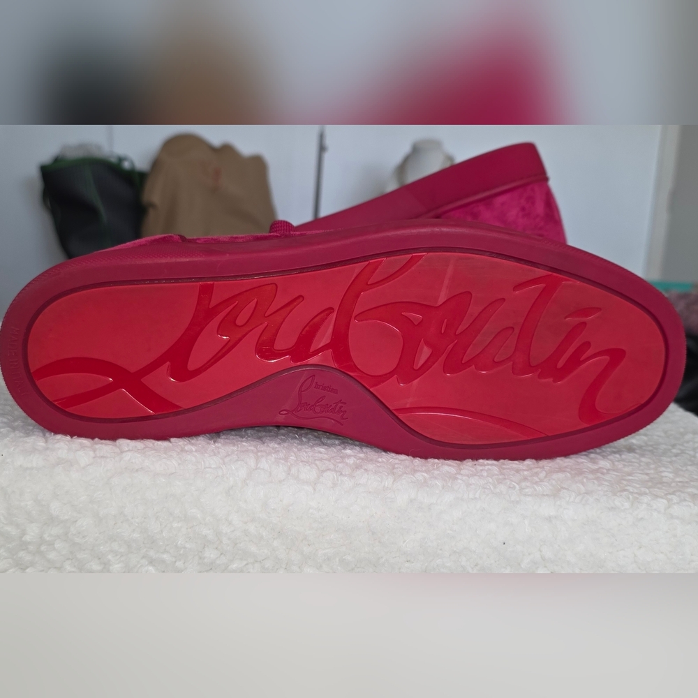 CHRISTIAN LOUBOTIN RED SIZE 41.5 - Picture 8 of 9